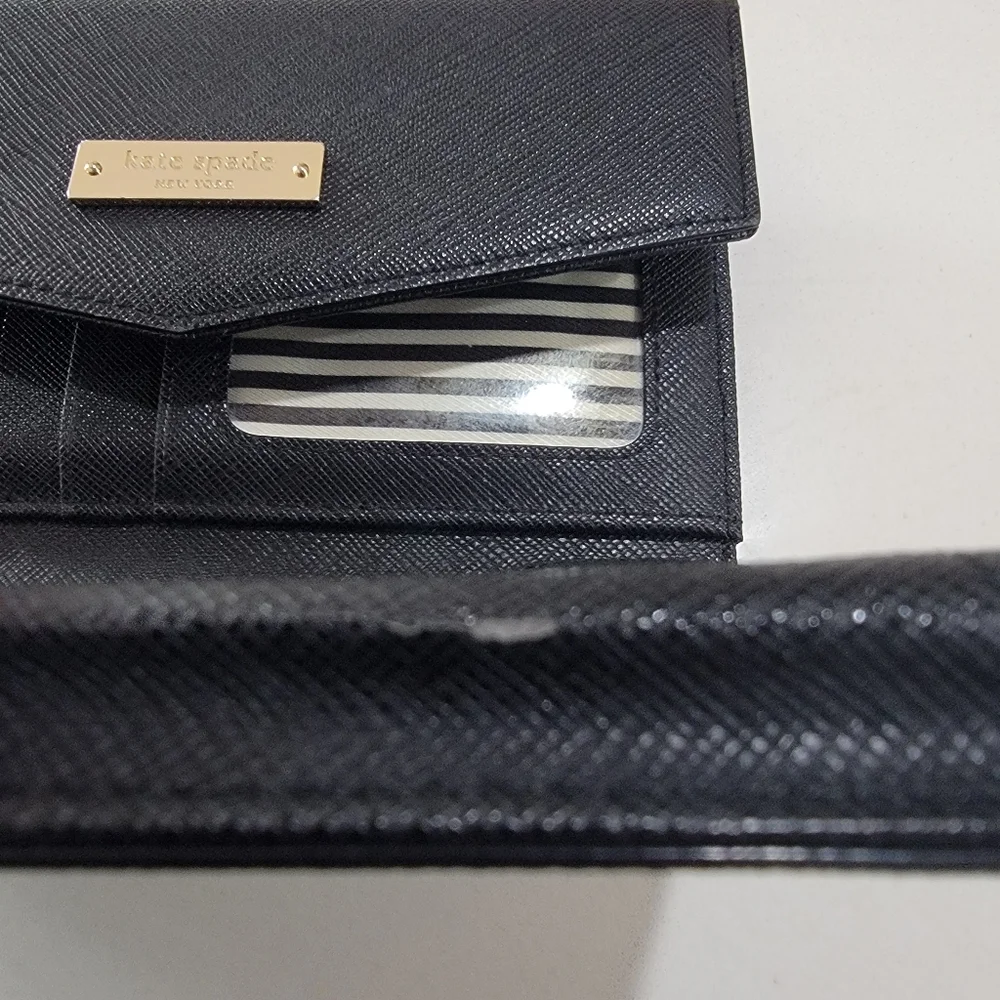 Kate Spade Black Wristlet Clutch